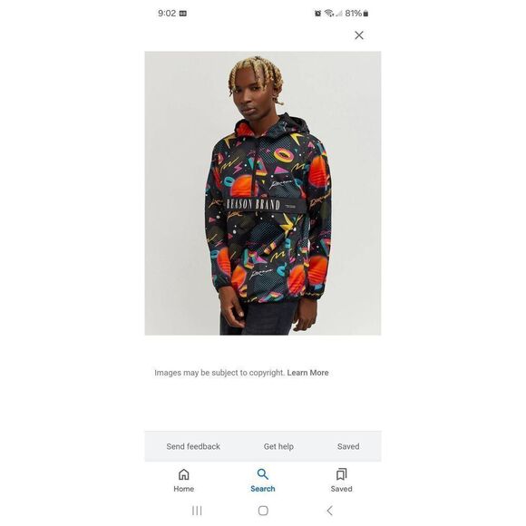 New XL Reason Matter Half Zip Anorak Hoodie Lined Pullover Jacket Windbreaker - Picture 1 of 5